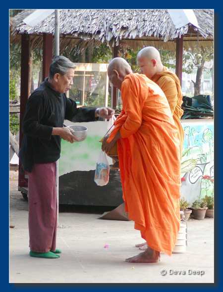Khao Yai NP Green Leaf Guesthouse Monks 20030117b
